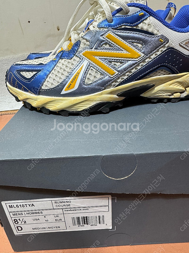 뉴발란스 ML610 예스아이씨 아틀란틱 블루 바시티 골드 265--7